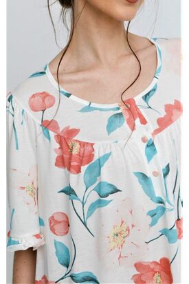 φλοράλ 1 με σωμόν δαντέλα