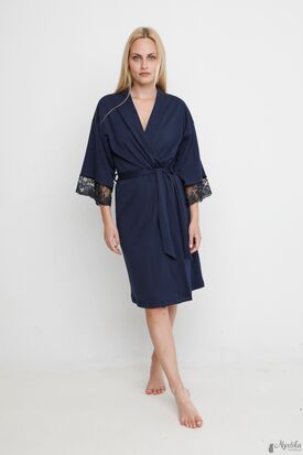 μαύρη μπλέ δαντέλα