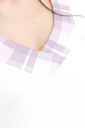 καρώ λιλά ρόζ εσωτερικό κουκούλας