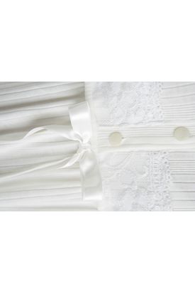 Απαλό Εκρού Βαμβακερό Ανάγλυφο Ρίπ