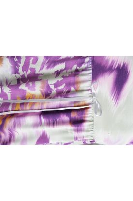 Λιλά Ελαστικό Εμπριμέ Βισκόζ