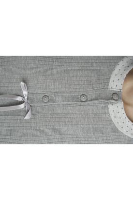 Ανάγλυφο Βαμβακερό Γκρί Ανοιχτό Μελανζέ